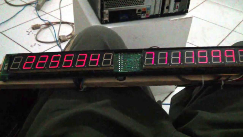 Mostrador de uptime do LHC