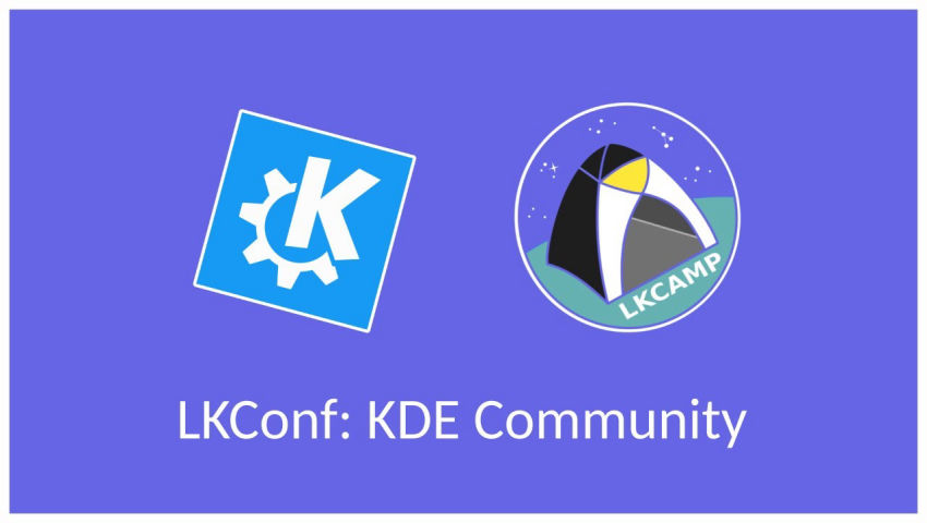 LKConf: KDE, com Caio, Lucas e Tomaz