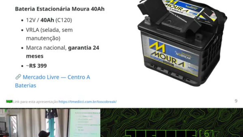 TOSCOBREAK: Construindo seu próprio No-Break/UPS