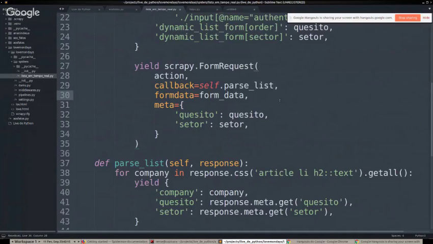 [Live de Python #78] Raspando a web com Scrapy