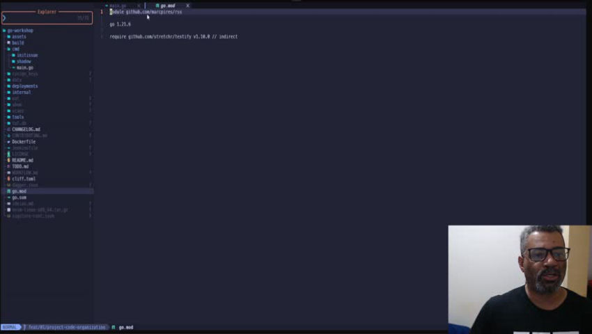 Go workshop: funções main e init